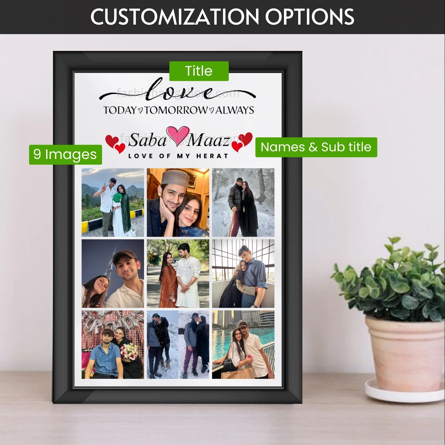 Customize Anniversary Frame
