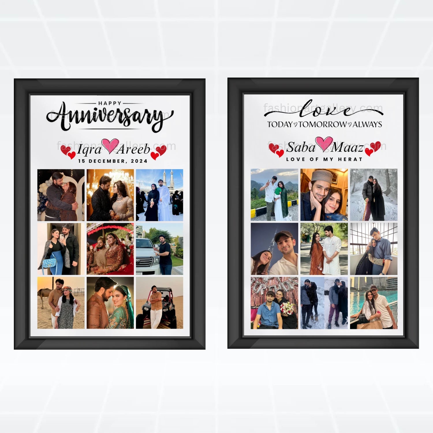 Customize Anniversary Frame