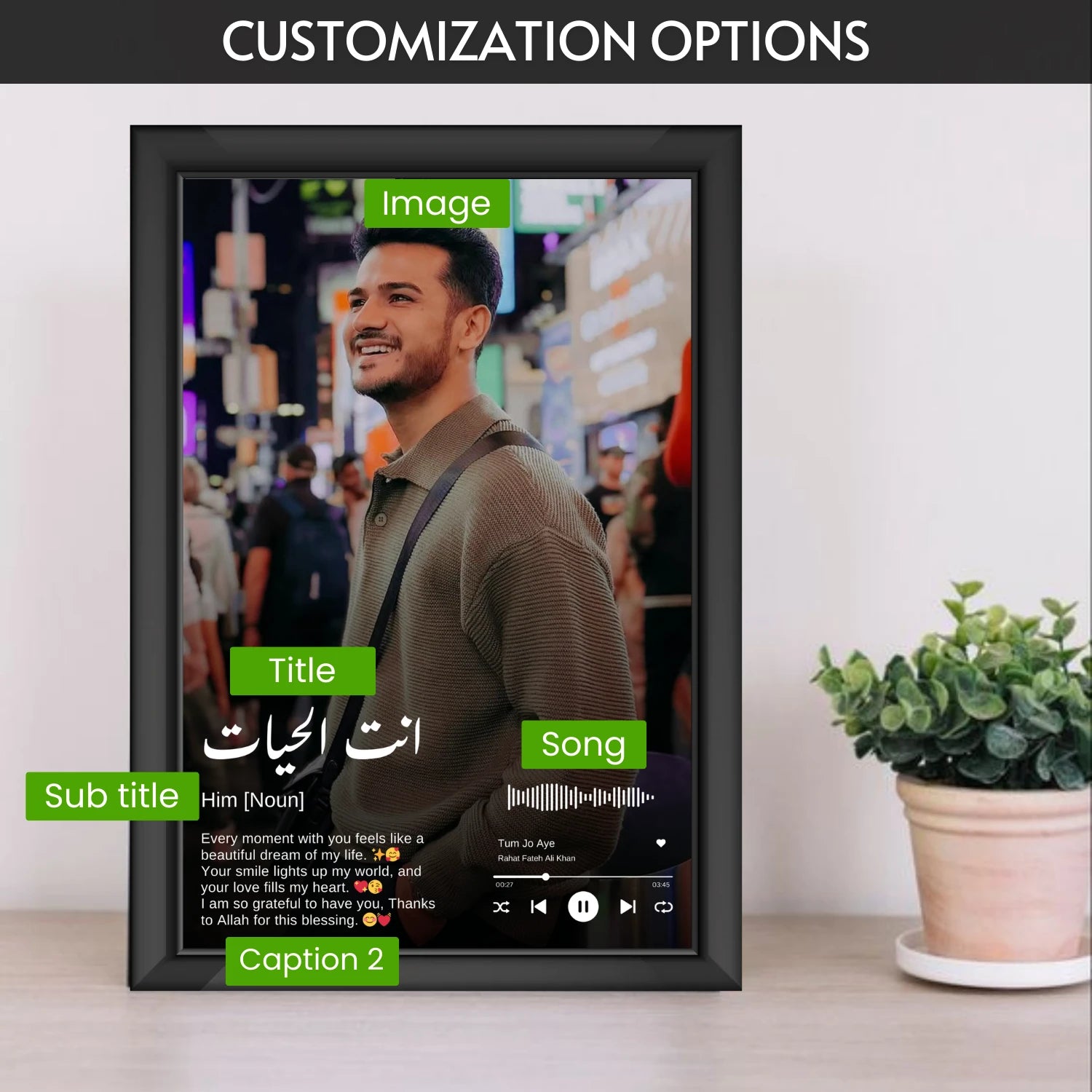 Customize Couple Gift Frame 
