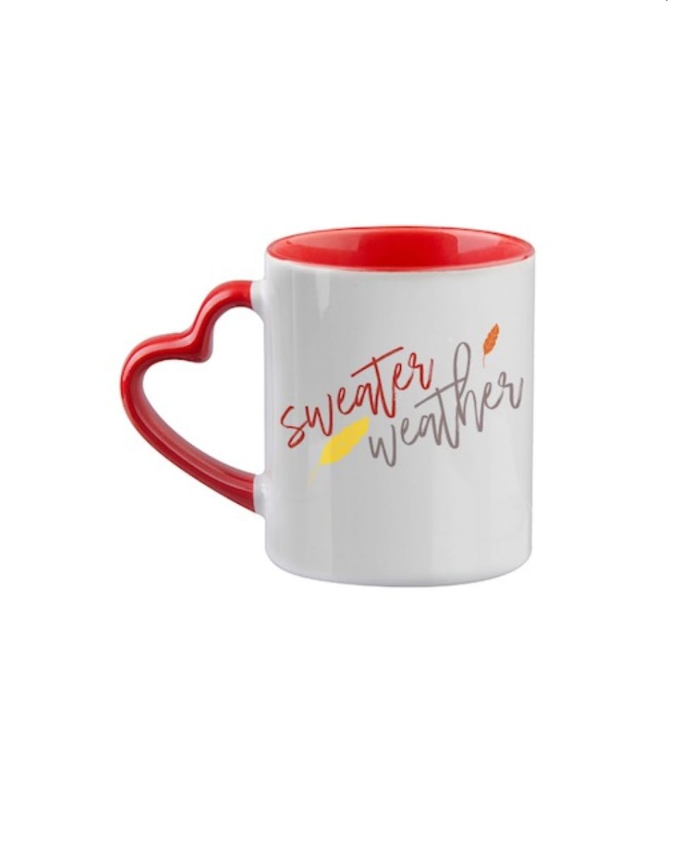 Customize Heart  Handle Mug 