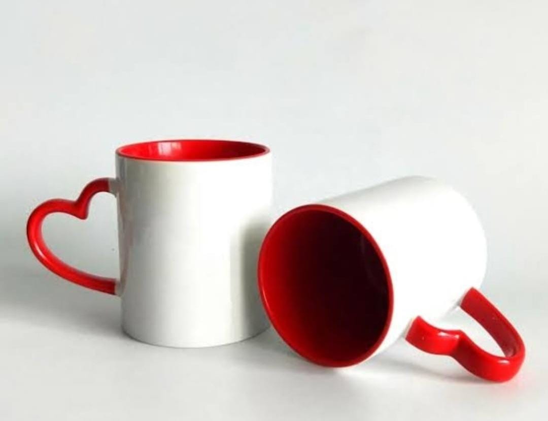 Customize Heart  Handle Mug 