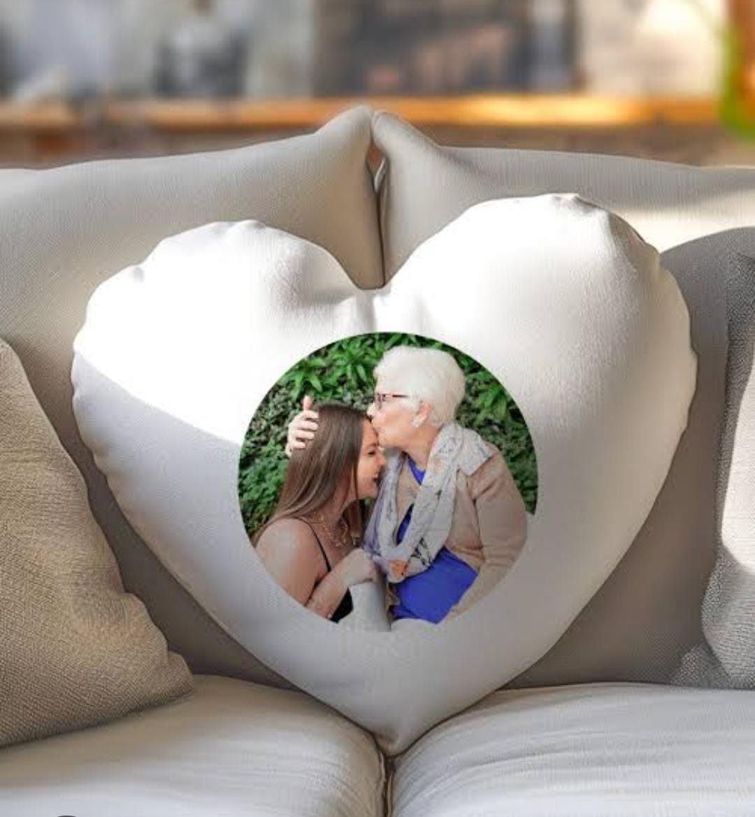 Personalised Heart Shaped Cushion