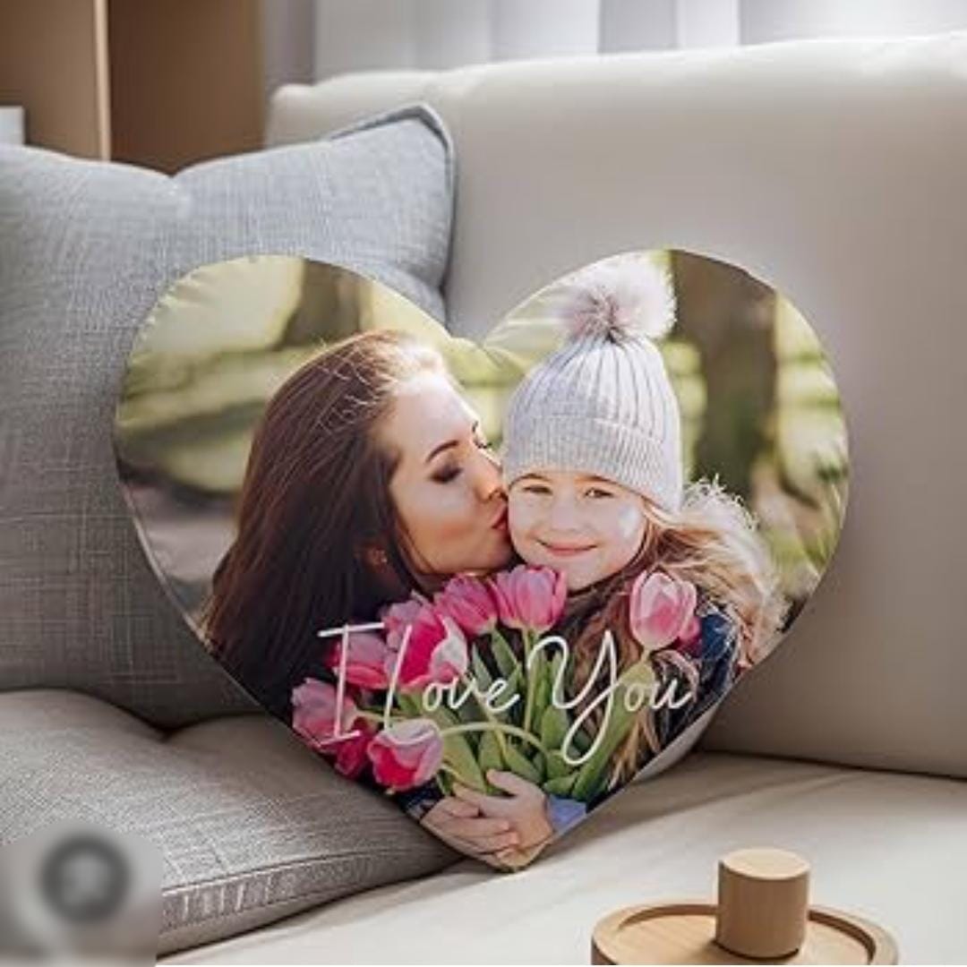 Personalised Heart Shaped Cushion 